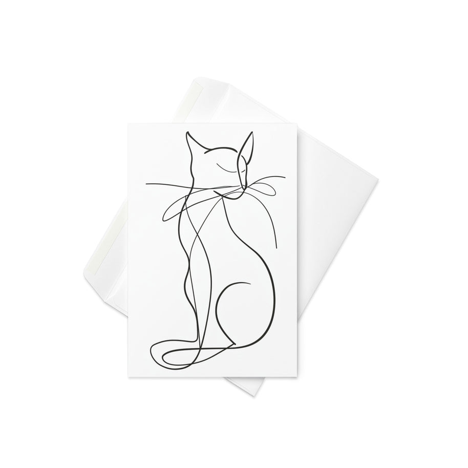 Cat - #1 - Greeting Card