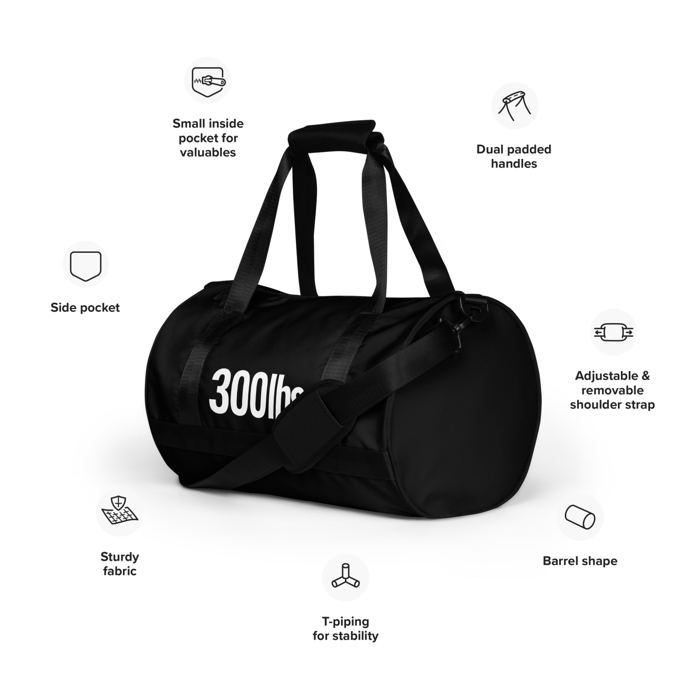 All-over print gym bag