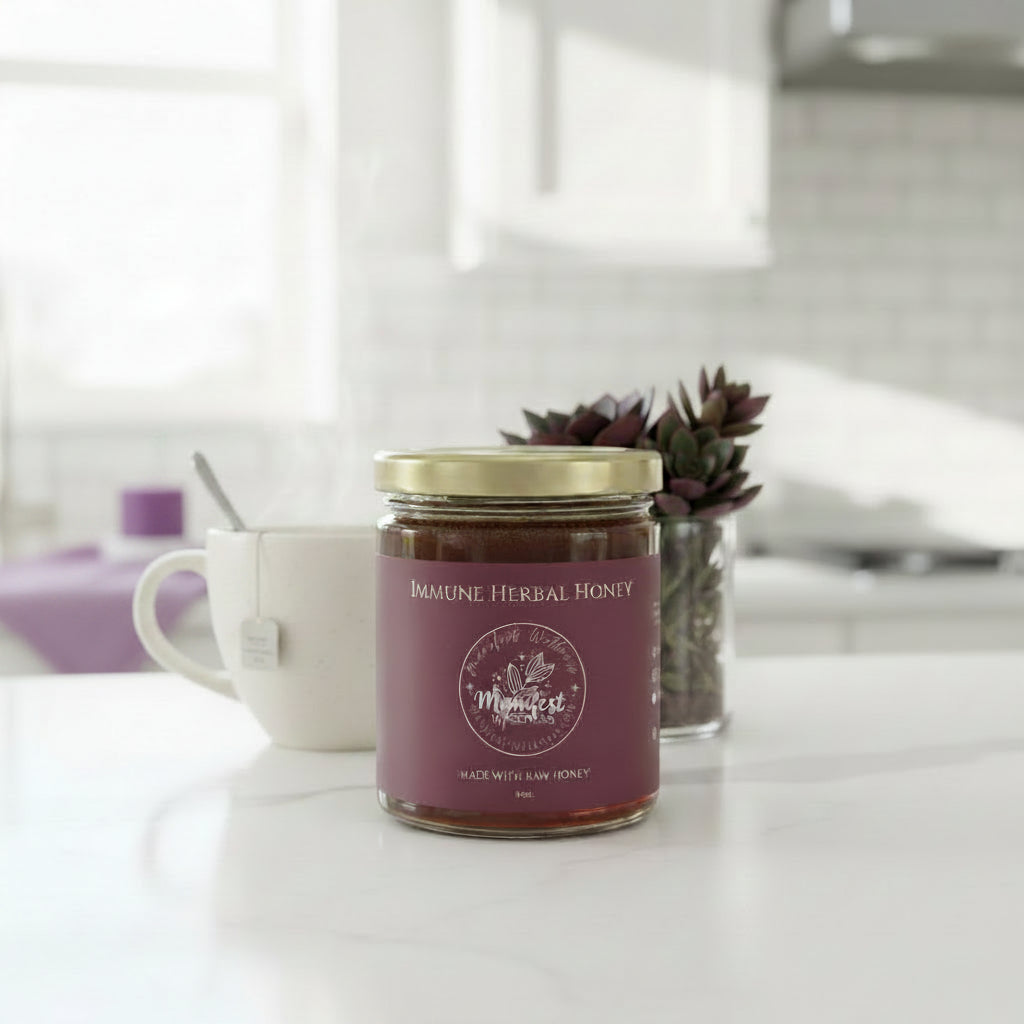 Immune Support Herbal Honey with Elderberry and Spices 9 oz.