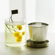 KKOKDAM_Glass Tea Mug with Stainless Steel Infuser