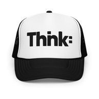 Thnk: Black and White Foam Trucker Hat