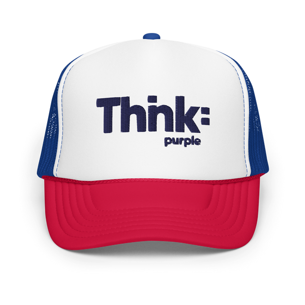 Thnk: Purple Foam Trucker Hat